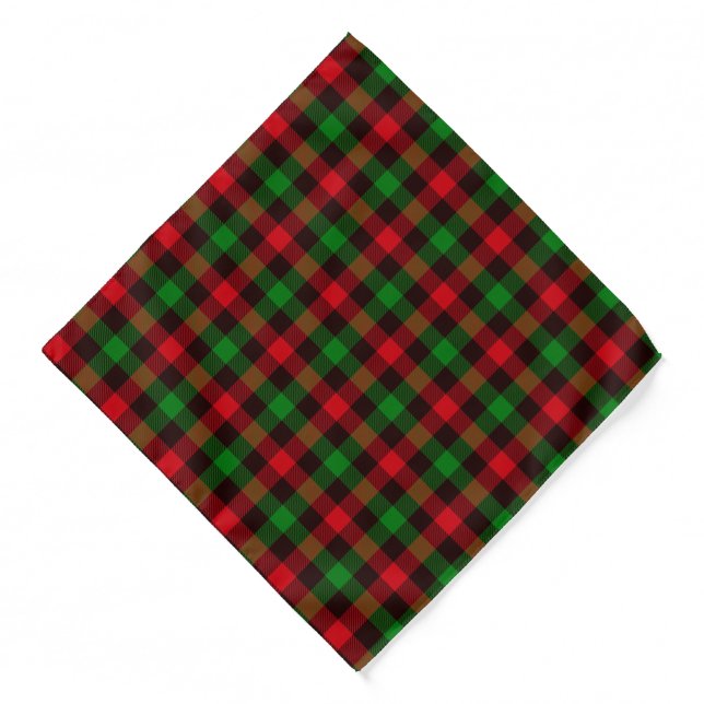 Christmas Plaid Bandana (Front)