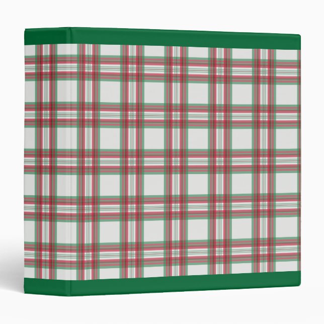 Christmas Plaid Binder (Front/Spine)