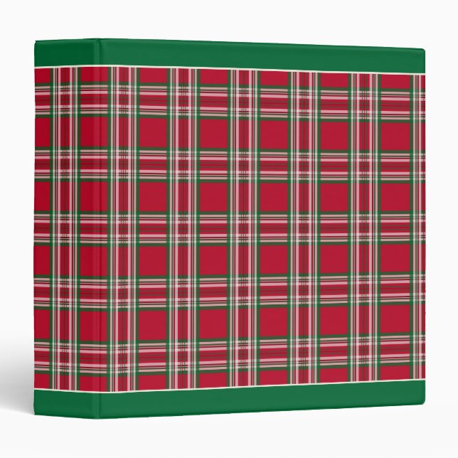 Christmas Plaid Binder (Front/Spine)