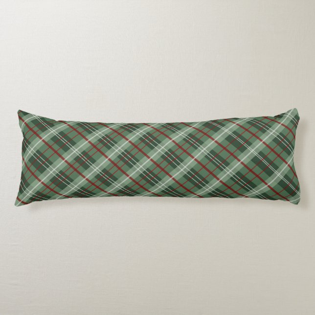 Christmas Plaid Body Pillow (Front)