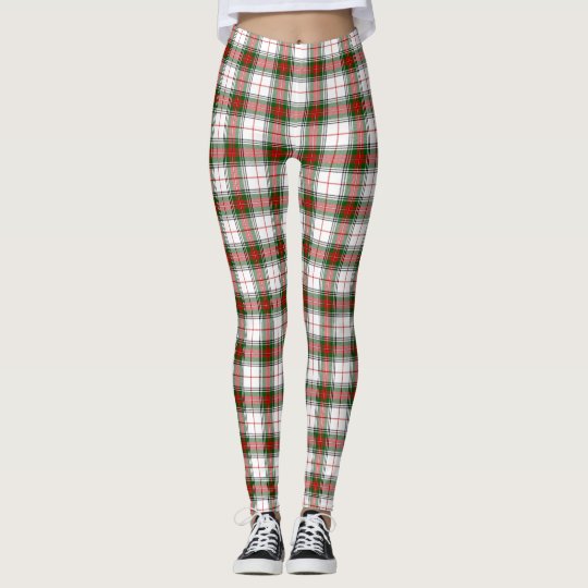 Christmas Plaid ~ Classic Red, Green and White Leggings | Zazzle.com