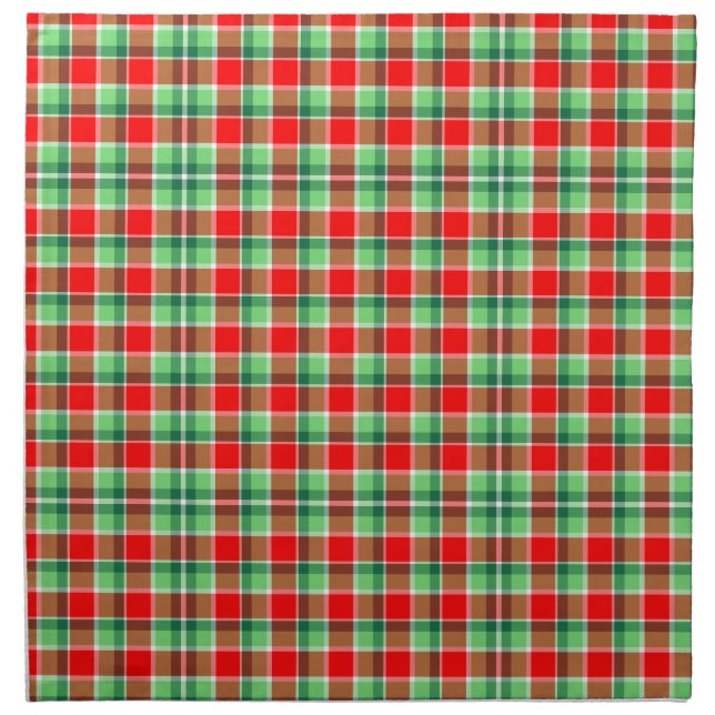 Christmas Plaid cloth napkins (Front)