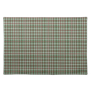 Christmas plaid cloth placemat