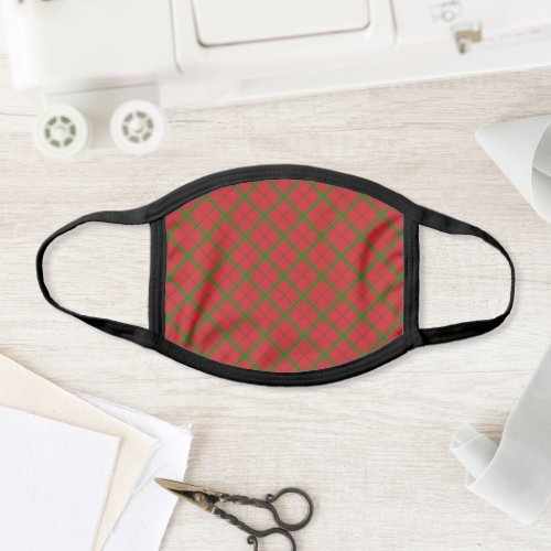 Christmas Plaid Face Mask