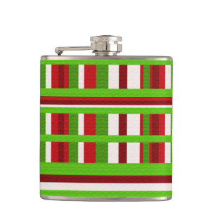 Christmas Plaid Flask