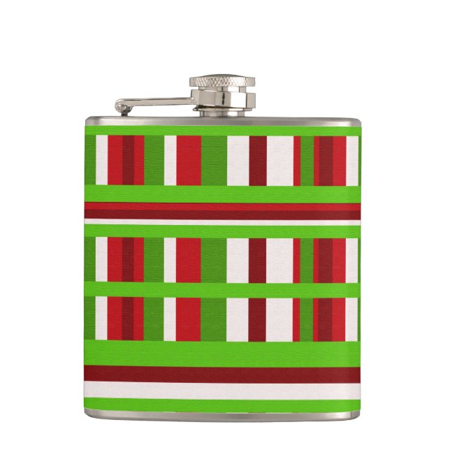 Christmas Plaid Flask (Front)