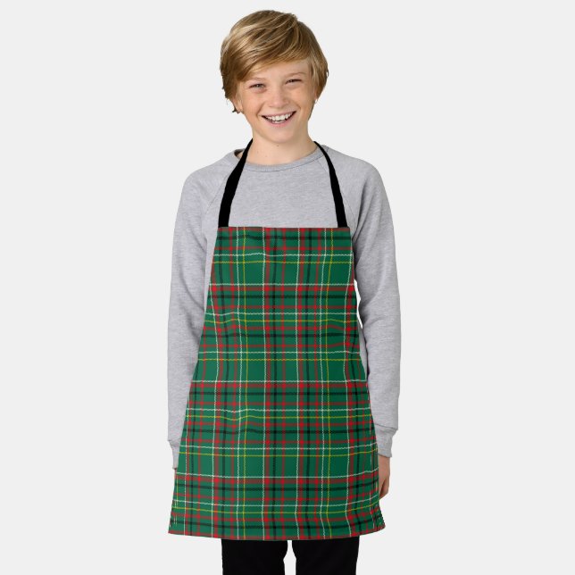 Christmas Plaid Green Pattern-23914 Apron (Worn)