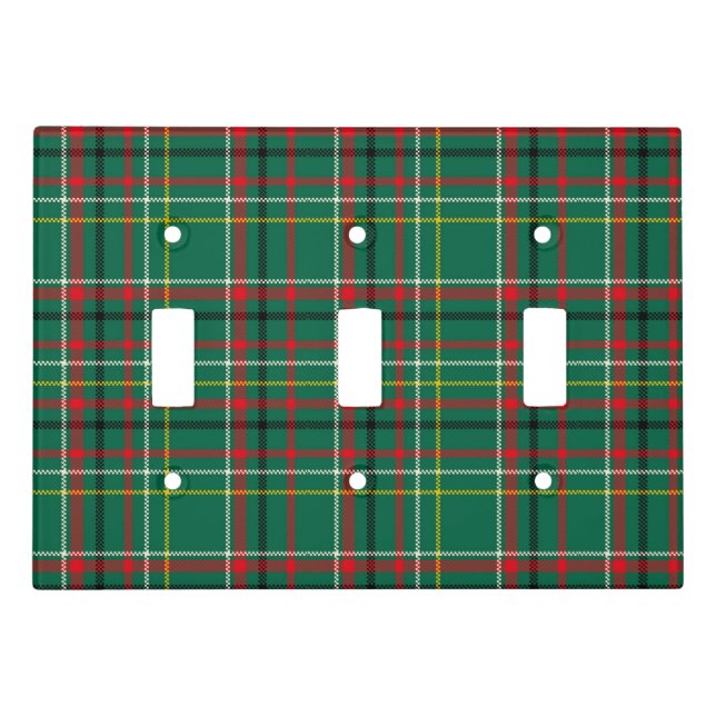 Christmas Plaid Green Pattern-23914 Light Switch Cover (Front)