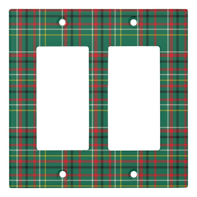 Christmas Plaid Green Pattern-23914 Light Switch Cover (Front)