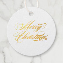 Christmas Plaid Holiday Foil Gift Tags