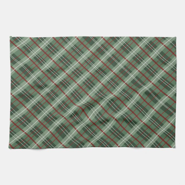 Christmas Plaid Kitchen Towel (Horizontal)