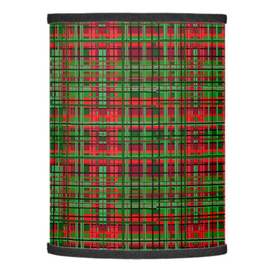 Christmas plaid lamp shade (Left)