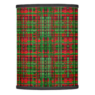 Christmas plaid lamp shade