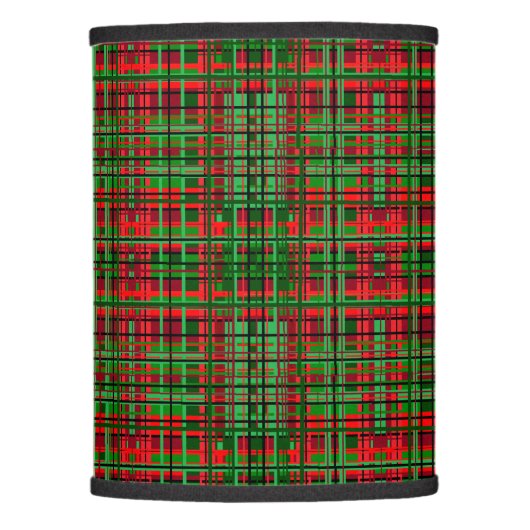Christmas plaid lamp shade (Front)