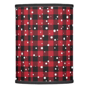 Christmas plaid lamp shade