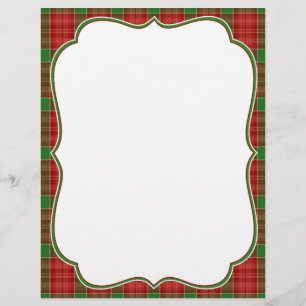 Christmas Plaid Letterhead