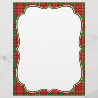Christmas Plaid Letterhead