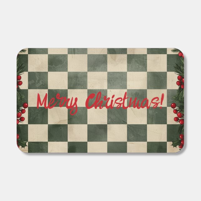 Christmas Plaid Matchboxes (Front)