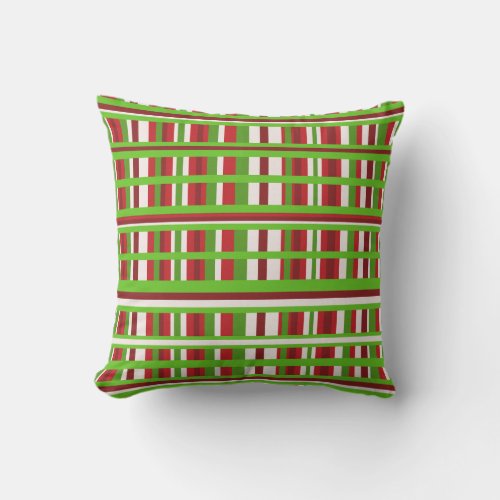 Christmas Plaid Outdoor Pillow