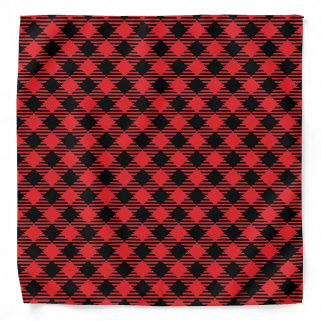 Christmas Plaid Over the Collar Dog/Cat  Bandana (Front)