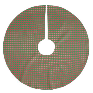 Christmas Plaid Pattern  Brushed Polyester Tree Skirt