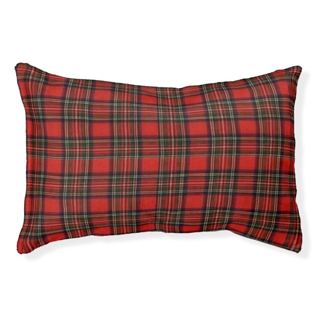 Christmas Plaid Pattern Pet Bed (Front)