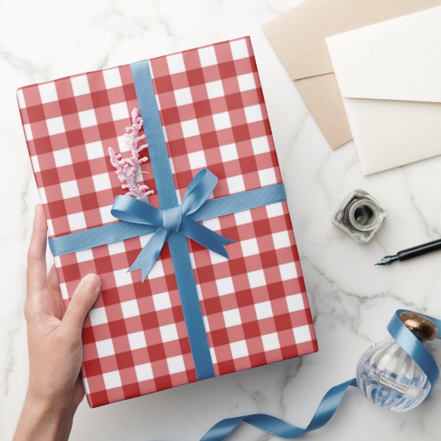 Christmas Plaid Pattern Wrapping Paper (Gifting)