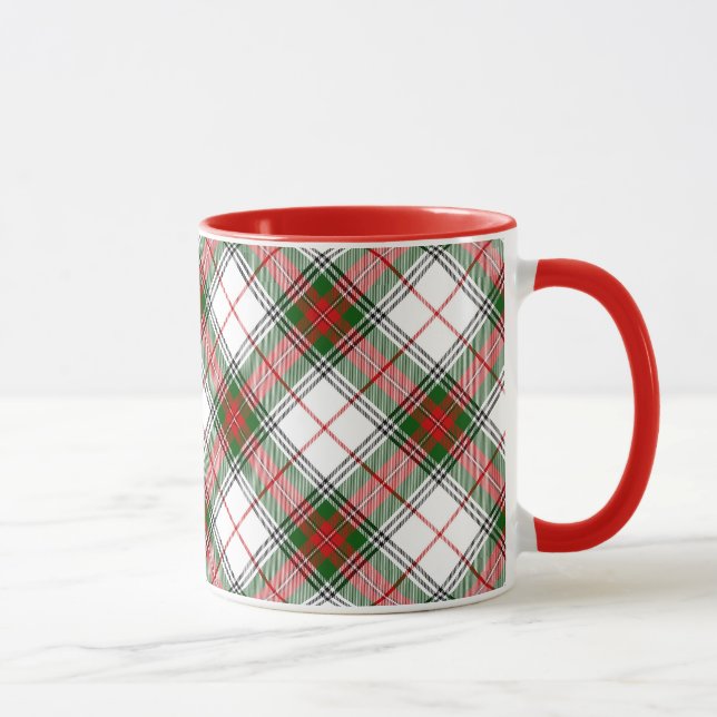Christmas Plaid ~ Personalized Mug (Right)