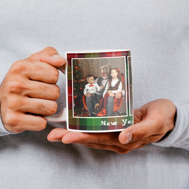 Christmas plaid photos Coffee Mug (Creator Uploaded)