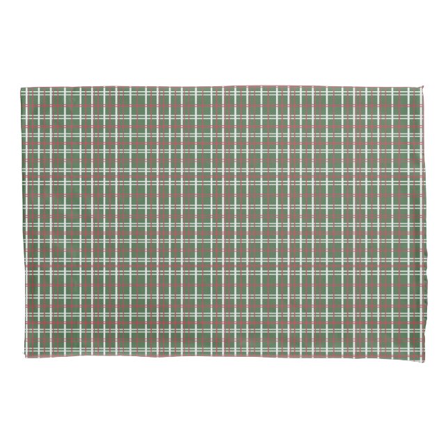 Christmas plaid pillow case (Front)