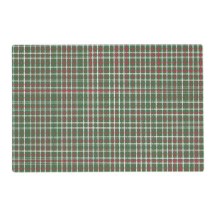 Christmas plaid placemat