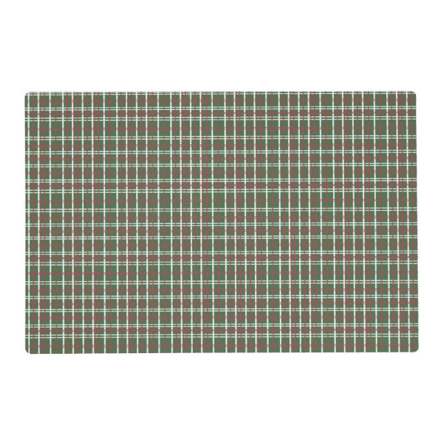 Christmas plaid placemat (Front)