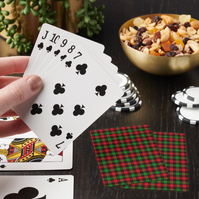 Christmas Plaid Poker Cards (In Situ)