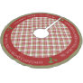 Christmas Plaid - Red, Green and White - Brushed Polyester Tree Skirt
