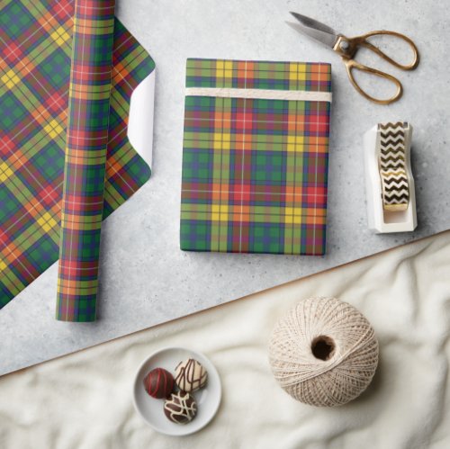 Christmas Plaid Rustic Classic Holiday Red Green Wrapping Paper