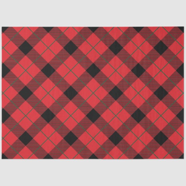 Christmas Plaid Series Design 1 Tissue Paper (Front)