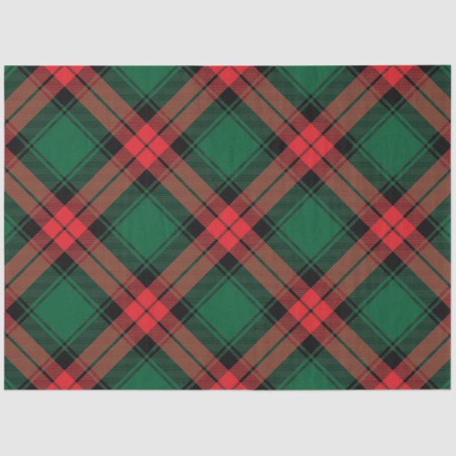 Christmas Plaid Series Design 2 Tissue Paper (Front)