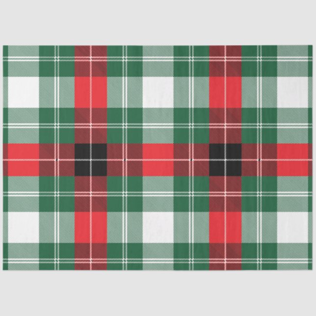 Christmas Plaid Series Design 6 Tissue Paper (Front)