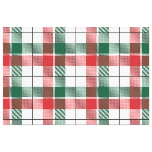 Christmas Plaid Series Design 7 Tissue Paper