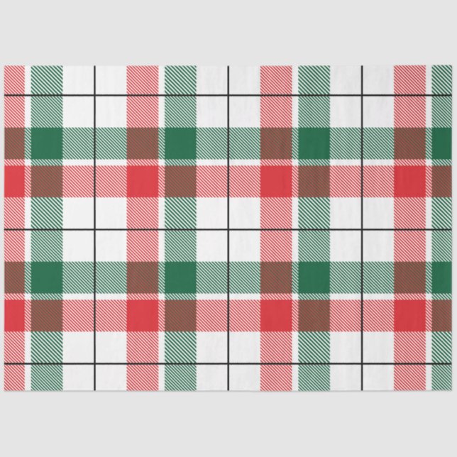 Christmas Plaid Series Design 7 Tissue Paper (Front)