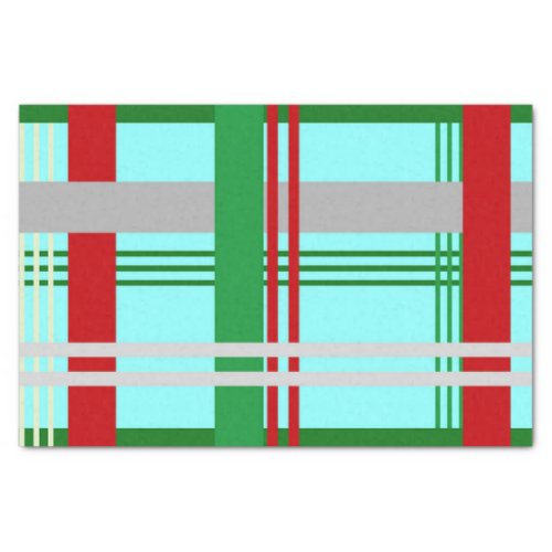 christmas plaid tissue paper