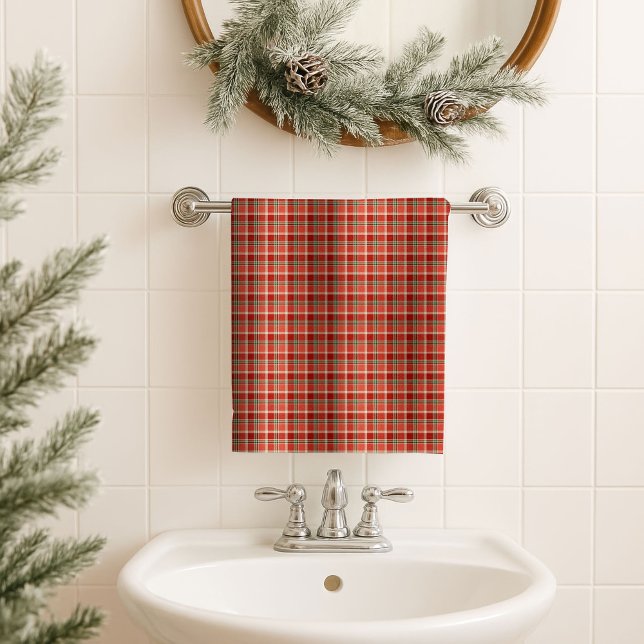 Christmas Plaid Towel Cozy Gift for Holiday Cheer (Christmas Plaid Towel Cozy Gift for Holiday Cheer)