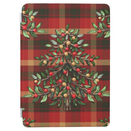 Christmas Plaid Tree iPad Pro Cover