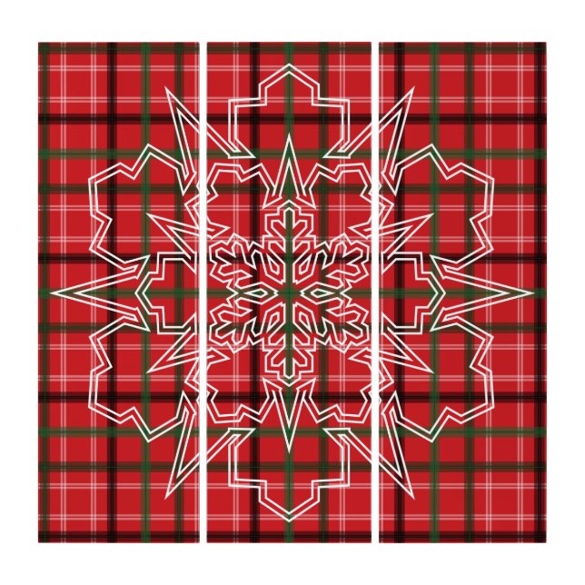 Christmas plaid triptych (Front)