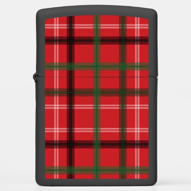 Christmas plaid zippo lighter (Front)