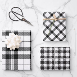 Christmas Plaids Wrapping Paper Sheets
