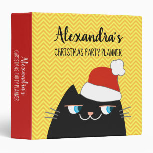 Christmas Planner Binder Cat Funny