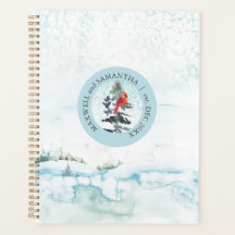 Christmas Planner Watercolor Winter Wonderland