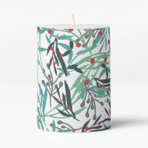 Christmas plant on white