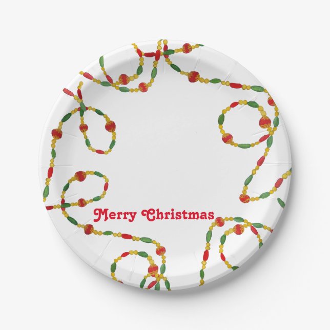 Christmas Plate to Customize or Personalize (Front)